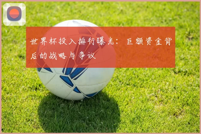 世界杯投入排行曝光:巨额资金背后的战略与争议